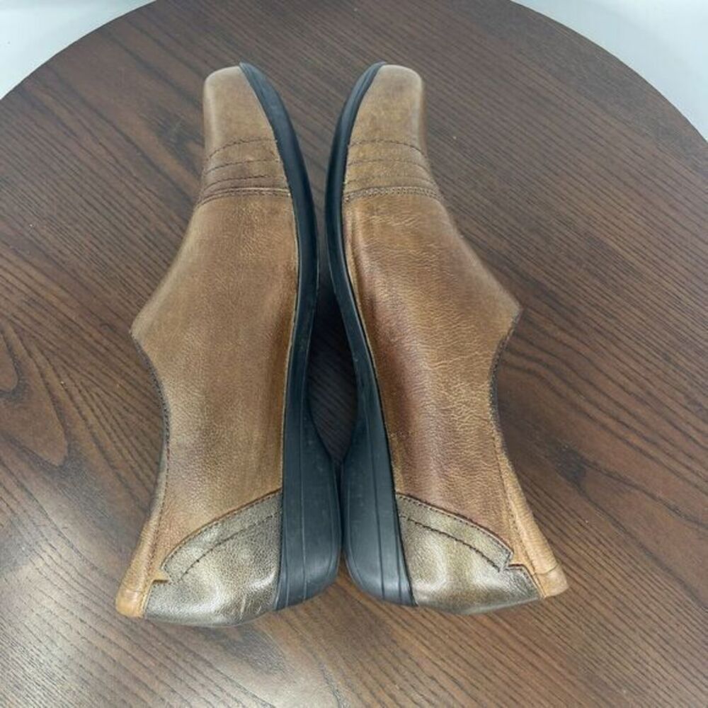 Dansko Franny Shoes Women's 40 / 9.5 Brown Leather Round Toe Slip On 5500160200 - Picture 7 of 16
